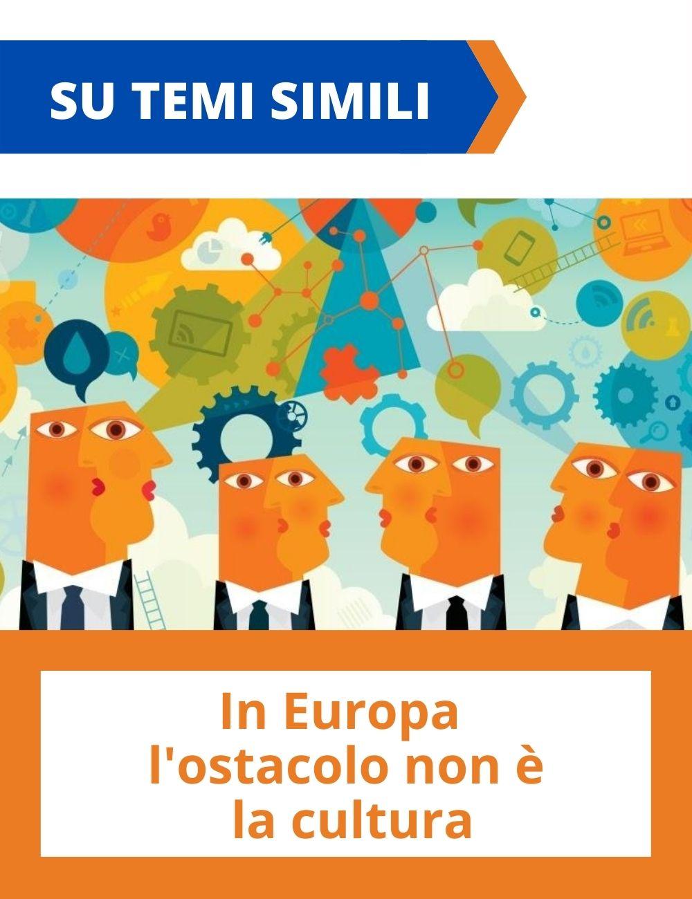 Immagine con link ad articoli su temi simili. L'immagine di quattro persone ritratte in uno stile particolare rimanda all'articolo intitolato: