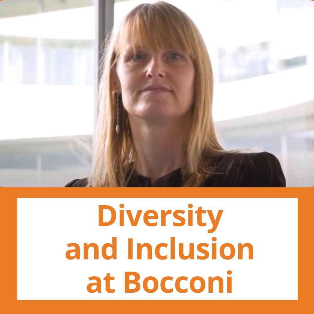 Immagine con link ad articoli su temi simili. La foto di Catherine De Vries rimanda al video intitolato: Catherine De Vries on Diversity and Inclusion