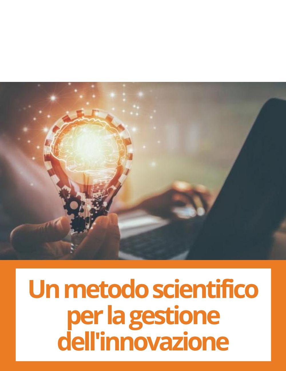  Immagine con link ad articoli su temi simili. L'immagine di una lampadina rimanda all'articolo intitolato: Un metodo scientifico per la gestione dell'innovazione