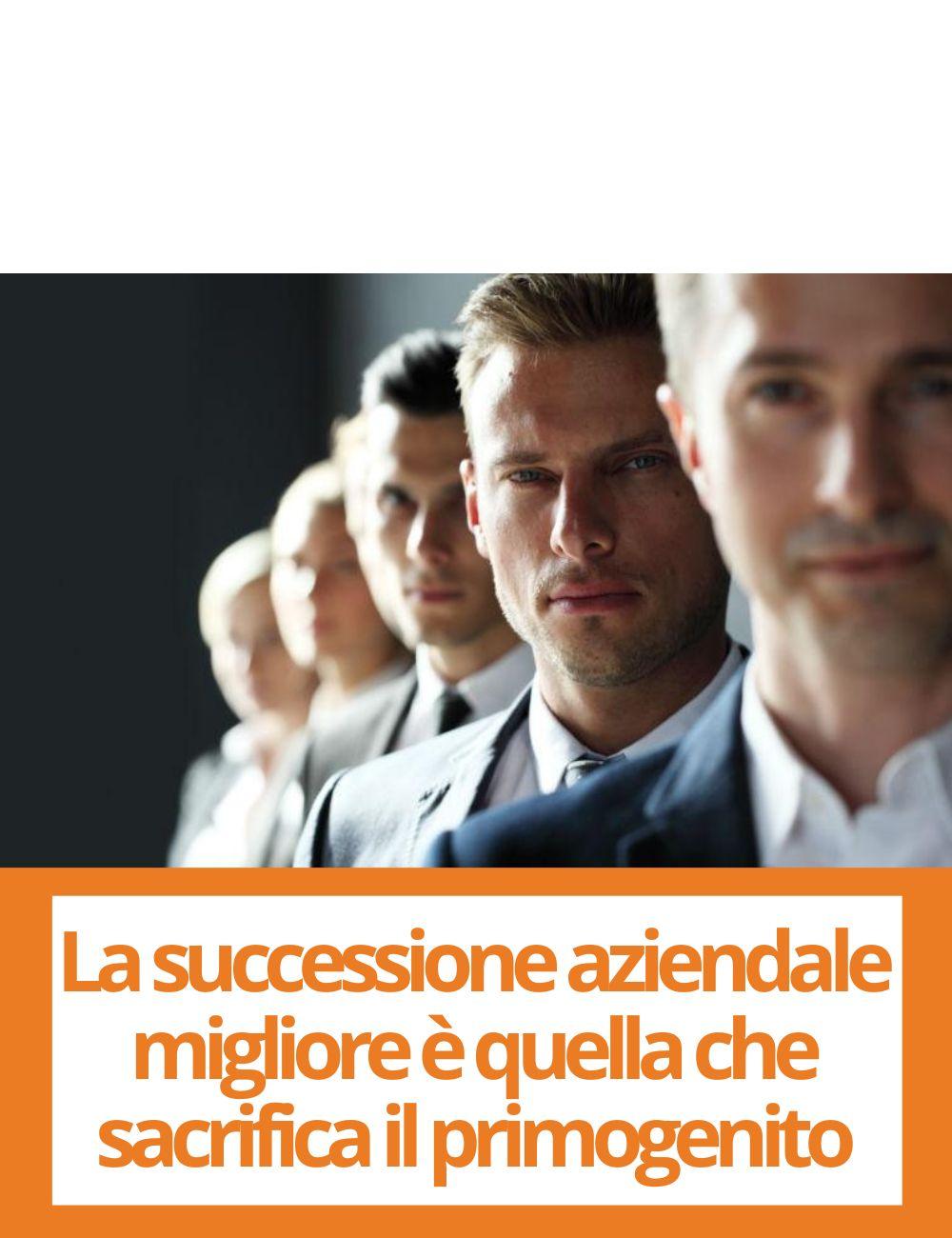Immagine con link ad articoli su temi simili. L'immagine di un gruppo di uomini e donne d'affari rimanda all'articolo intitolato: La successione aziendale migliore e' quella che sacrifica il primogenito